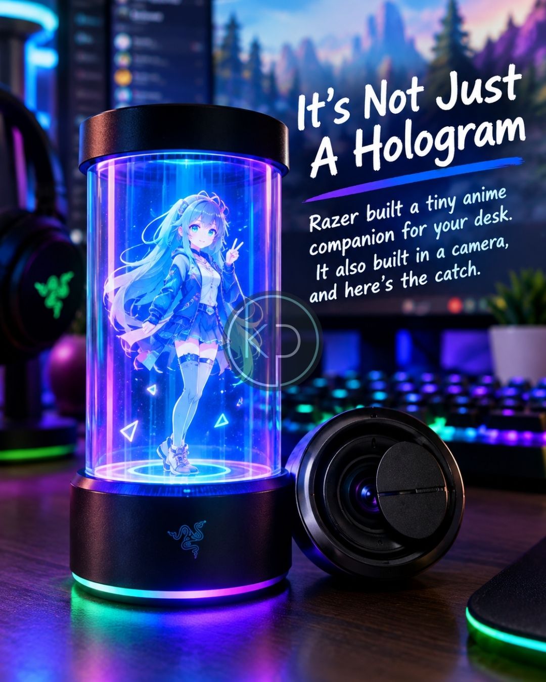 Does Razer's Anime Hologram Kira Actually Watch You Through a Camera?