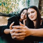 two women selfie