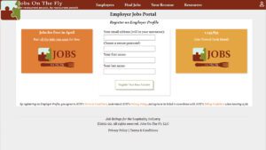 How to create a Jobs On The Fly employer account